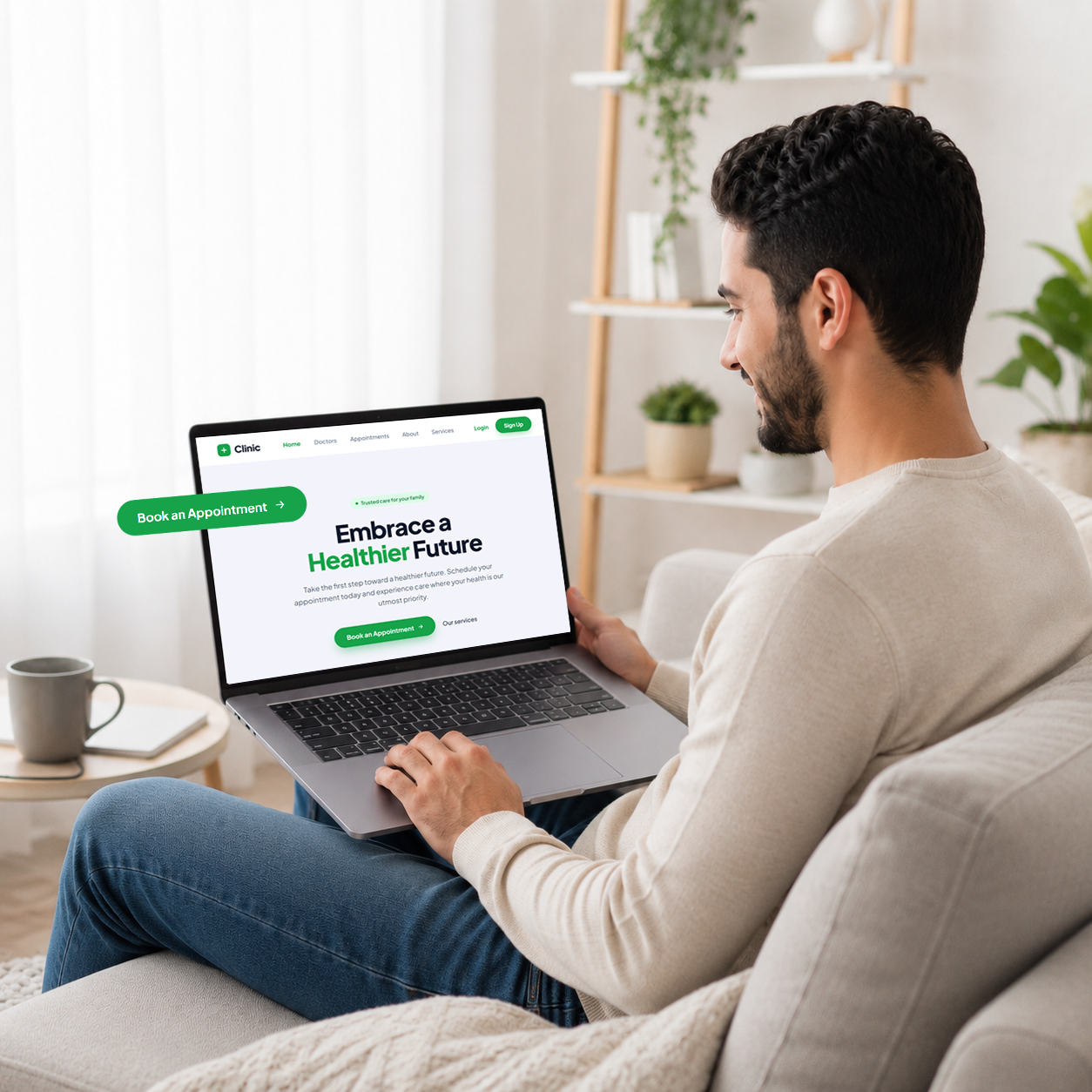 Booking care on Bookify Health